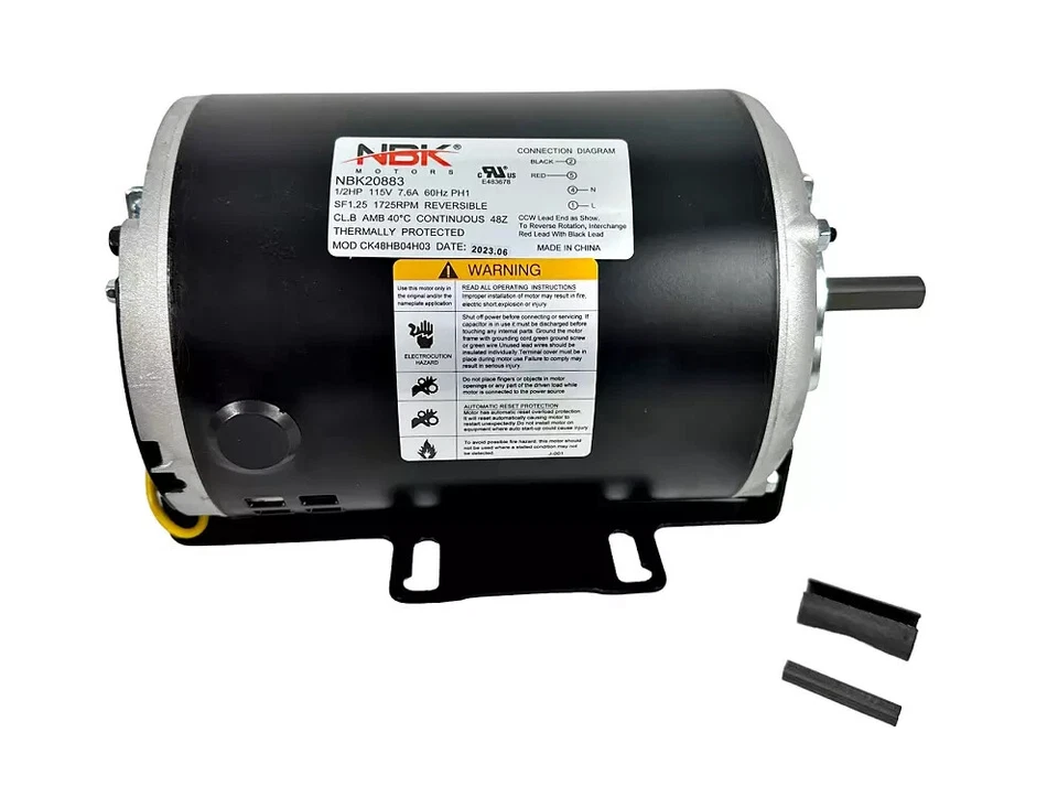 Motor soplador de repuesto AO Smith GF2054, 1/2 HP 115 voltios 1725 rpm 48 cuadro Foto 1 de 1