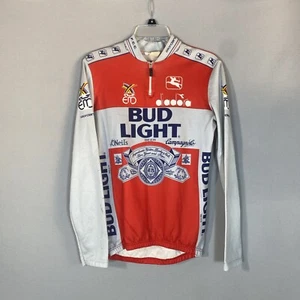 Vintage Giordana Bud Light Eddy Merckx Diadora Radtrikot Langarm Small - Bild 1 von 12