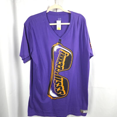 NUEVO CON ETIQUETAS ZACK RYDER SSSIIICCCKKK WWWYKI Camiseta Púrpura Cuello en V XL Mate Cardona Foto 1 de 4