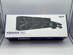 NZXT Kraken 360 3x120mm AiO Liquid CPU Cooler - Matte Black - Picture 1 of 7