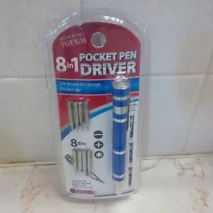 Pocket pen driver on board bit storage pocket clip 8 in 1 - Picture 1 of 3