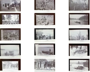Lote Negativos Vintage c 1930 Cincinnati Kentucky Young Boy CAZA Y PESCA - Imagen 1 de 12