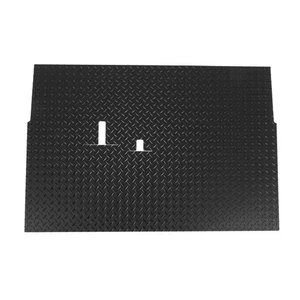 Club Car DS Golf Cart Rubber Diamond Plate Floor Mat | Black |1982 and Newer - Picture 1 of 7