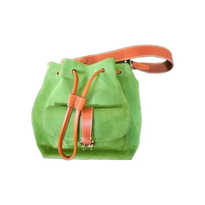 Bandolera Dooney & Bourke de gamuza con cordón VERDE MANZANA Foto 1 de 4
