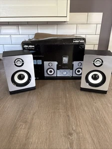 Bush CMC361Dabi DAB Micro System Replacement Speakers Only Silver X 2 Boxed - Picture 1 of 13