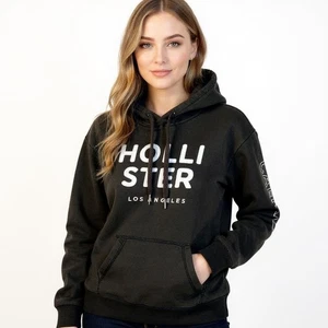 Hollister Los Angeles Mujer Sudadera con Capucha Desteñida por el Sol Letras Elevadas Pequeña - Imagen 1 de 18