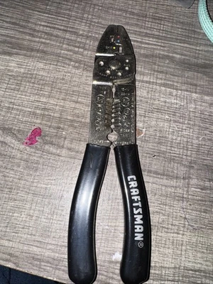 Raro Sears Craftsman EE. UU. Crimpadora Pelacables Cortador de Alambre Niquelado Nos Foto 1 de 4