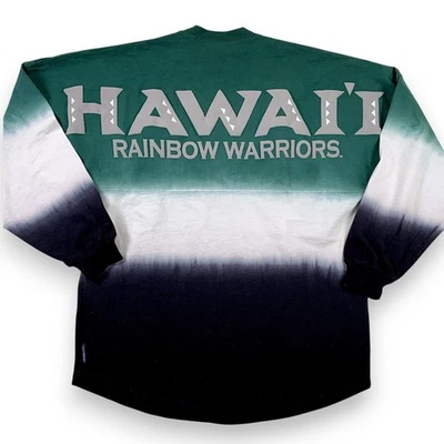 Spirit Джерси университета Гавайев Rainbow Warriors рубашка XS Ombre галстук краситель новый с Ярлыками - Изображение 1 из 4