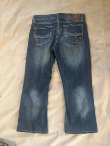 Rock & Roll Cowboy Jeans Men’s 34x30 Bootcut Dark Wash Contrast Stitch Western - Picture 1 of 9
