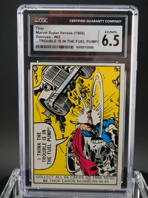 1966 MARVEL SUPER HEROES THOR #62 CGC GRADED 6.5 EX/NM+ LOW POP (3) W/ PEDIGREE - Image 1 of 4