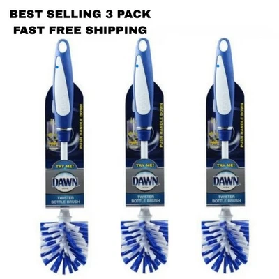 3packs DawnUltra Multipurpose 13.5" Twister Bottle Cleaning Brush Made in Taiwan - Image 1 of 4