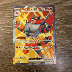 Incineroar ex 187/162 SV05: Temporal Forces Ultra Rare Holo NM - Picture 1 of 2