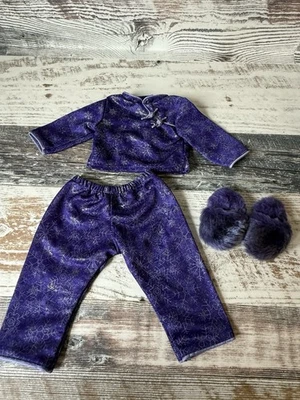 Pijama American Girl of Today Doll SATIN SNOWFLAKE - 18” boneca PJs e chinelos - Imagem 1 de 4