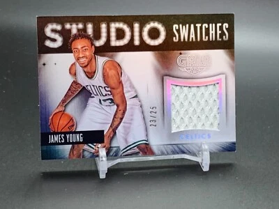 2015-16 Panini Gala Studio Swatches Prime JAMES YOUNG Jersey #/25 Foto 1 de 2
