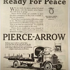 20er Jahre Pierce-Arrow Trucks LKW Vintage Druckanzeige Samstag Abend Post - Bild 1 von 2