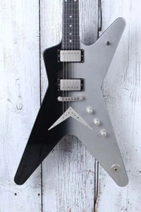 Dean USA ML Custom Metallic Silver to Metallic Black Fade Electric Guitar w Case - Picture 1 of 15