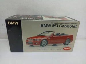 BMW M3 CABRIOLET KYOSHO RED 08505R Diecast Scala 1/18-Y1-B9 - Foto 1 di 18