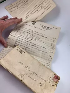 Vintage 1942 Account Record & Legal Paperwork Wayne’s Poultry Otter Pond KY - Picture 1 of 8