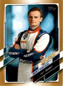 2021 Topps Formula 1 Racing F2 Driver Gold Bent Viscaal #76 /50 - Picture 1 of 2