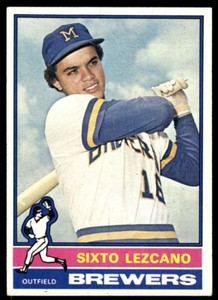 1976 Topps Sixto Lezcano Rookie Milwaukee Brewers #353