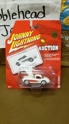 Johnny Lightning Subasta 2005 serie Insanity 1/64 1956 Corvette llantas blancas nuevo en caja Foto 1 de 3