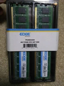 EDGE Memory PE20693202 4GB PC25300 DDR2 240P DIMM - Picture 1 of 1