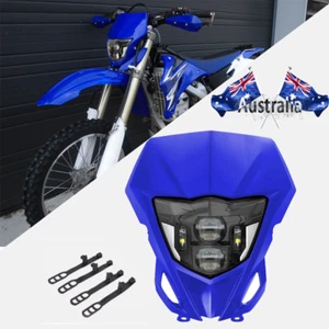 For Yamaha WR250F WR450F TTR 250 400 450 426 E24 LED Headlight DRL Blue Fairing - Picture 1 of 11