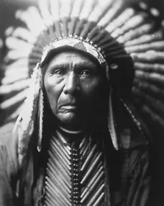 Chief Three Horses (1905) 8"x10" Photograph Print 8x10 Sioux - Picture 1 of 2