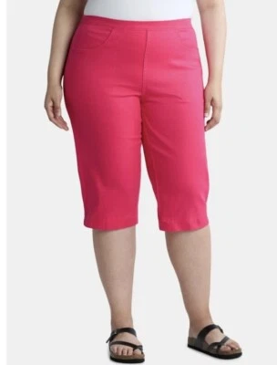 Just my size Women’s Plus Stretch Raspberry Capris Size 3X NWT - Image 1 of 4