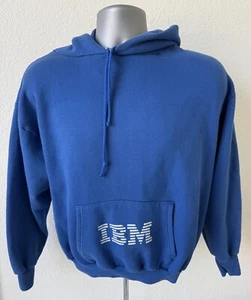 Vintage 80’s IBM Hoodie Fits Men’s Medium (short) Tag L Computer - Picture 1 of 7