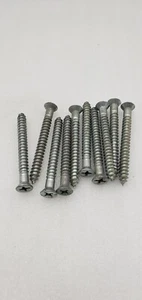 Menge (10) #6 x 3" Kreuzschlitz Holzschraube Zink Neu aus altem Lagerbestand - Bild 1 von 12