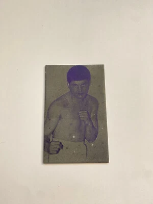 Placa de impresión de periódico original de boxeo boxeador peso welter Frankie Wetzel Foto 1 de 2