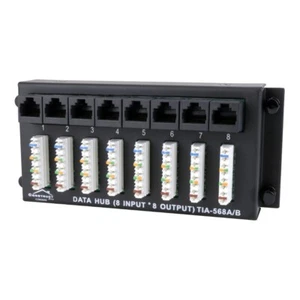 *OPEN BOX* Construct Pro 8x8 Cat5e Data Hub/Patch Panel - Photo 1/5