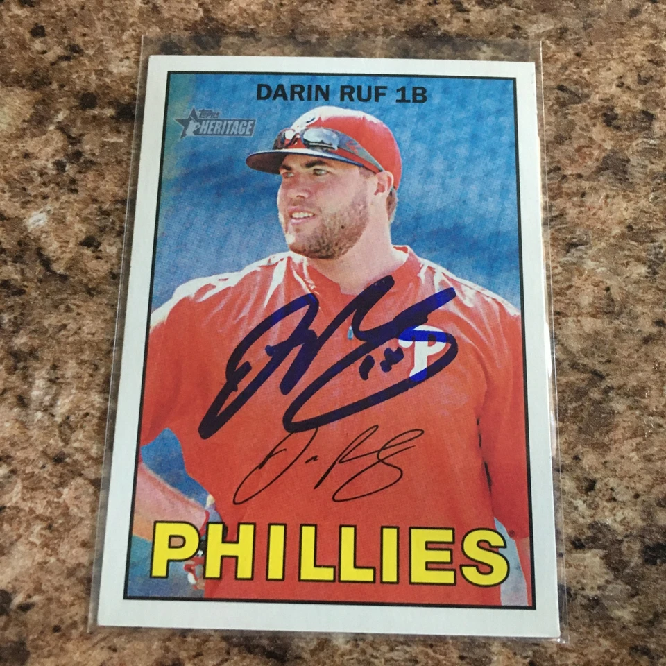 Darin Ruf 2016 Topps Heritage Philadelphia Phillies San Francisco Giants - Image 1 of 1