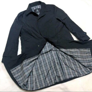 Burberry Black Label Men's Single Trench Coat Black Asian fit L, US size M - Picture 1 of 10