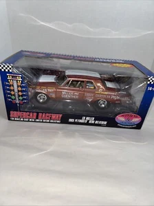 DCP HWY 61 SUPERCAR RACEWAY 1/18 ED MILLER 1965 PLYMOUTH HEMI BELVEDERE - NIB - Picture 1 of 9
