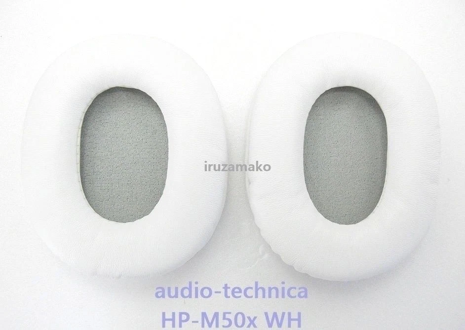 Almofada de ouvido HP-M50x WH oficial de troca audio-technica branca (para ATH-M50x) F/S - Imagem 1 de 2