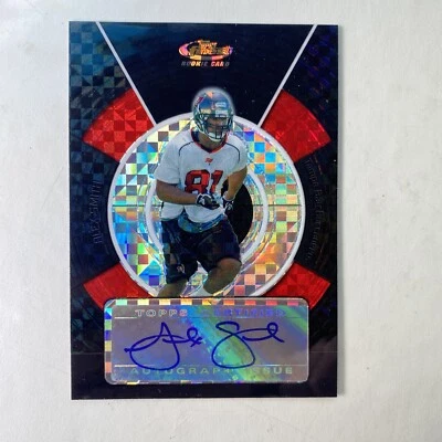 2005 TOPPS FINEST ALEX SMITH AUTO BLACK  REF SSP RC /25 TAMPA BAY - Image 1 of 3