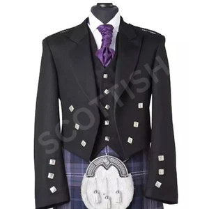 Herren Scottish Prince Charlie Kilt Sakko - 5 Knöpfe Weste - Bild 1 von 3