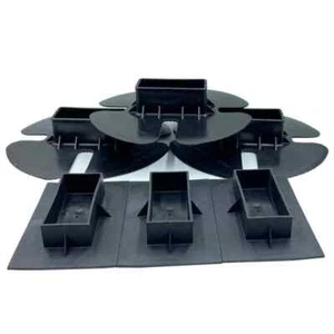 Paquete de 6 tapas de extremo y 3 tapas inferiores para soporte de instalación de envoltura retráctil P... - Imagen 1 de 4