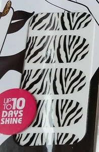 MISS SPORTY FABULOUS NAIL PATCH POLISH STRIPS - 001 ZEBRA - Picture 1 of 1