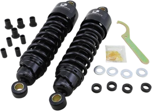Progressive Black 11.5" Rear 412 Shocks for 06-22 Harley Touring FLHX FLHT FLHR - Picture 1 of 2