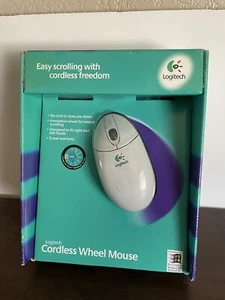 Logitech Cordless Wheel Mouse Digital Radio Receiver Retro - Picture 1 of 4