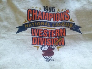 1996 SAN DIEGO PADRES NATIONAL LEAGUE CHAMPIONS WEST DIVISION DUFFEL TOTE BAG - Picture 1 of 7