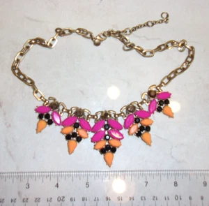 Vintage J. Collar Cabujón Crew Multicolor Forma Mixta - Imagen 1 de 9