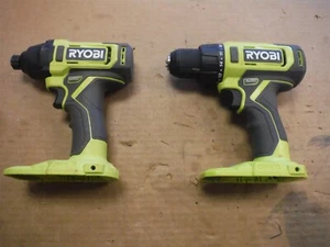 Ryobi PCL206 18 Volt Drill + PCL235 1/4" Impact, TOOLS ONLY *BW12 - Picture 1 of 8