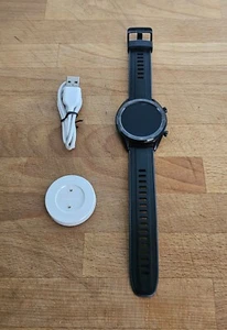 46mm HUAWEI GT FTN-B19 Black Steel Android Smart Watch Sports Fitness Gym - Zdjęcie 1 z 5