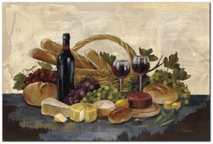 Tuscan Evening Wine Crop by Silvia Vassileva Canvas Giclee Art (16 in x 24 in) - Picture 1 of 1