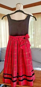Super nice - EMILY WEST - Girls Dress -  HOLIDAY - red/ gold/ black - Size 16 - Picture 1 of 8