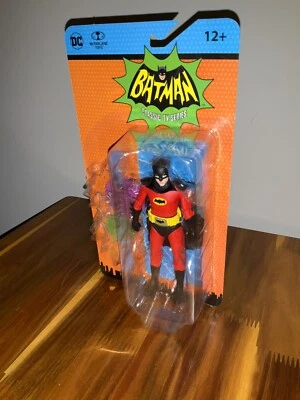Batman 1966  Batman Movie Poster Red Suit Comic 6" Figure McFarlane Toy New Foto 1 de 4